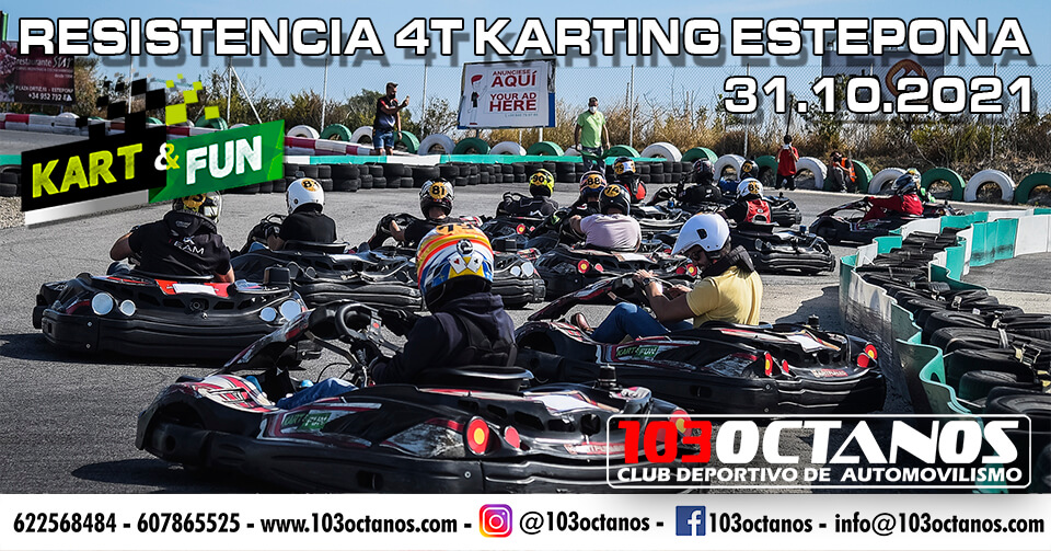 Carrera resistencia Karting en Estepona, por 103 Octanos