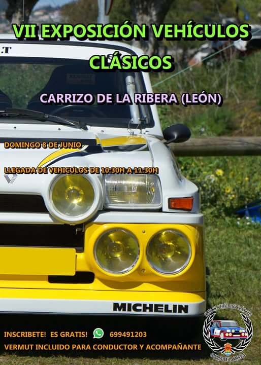 Concentración coches antiguos en León