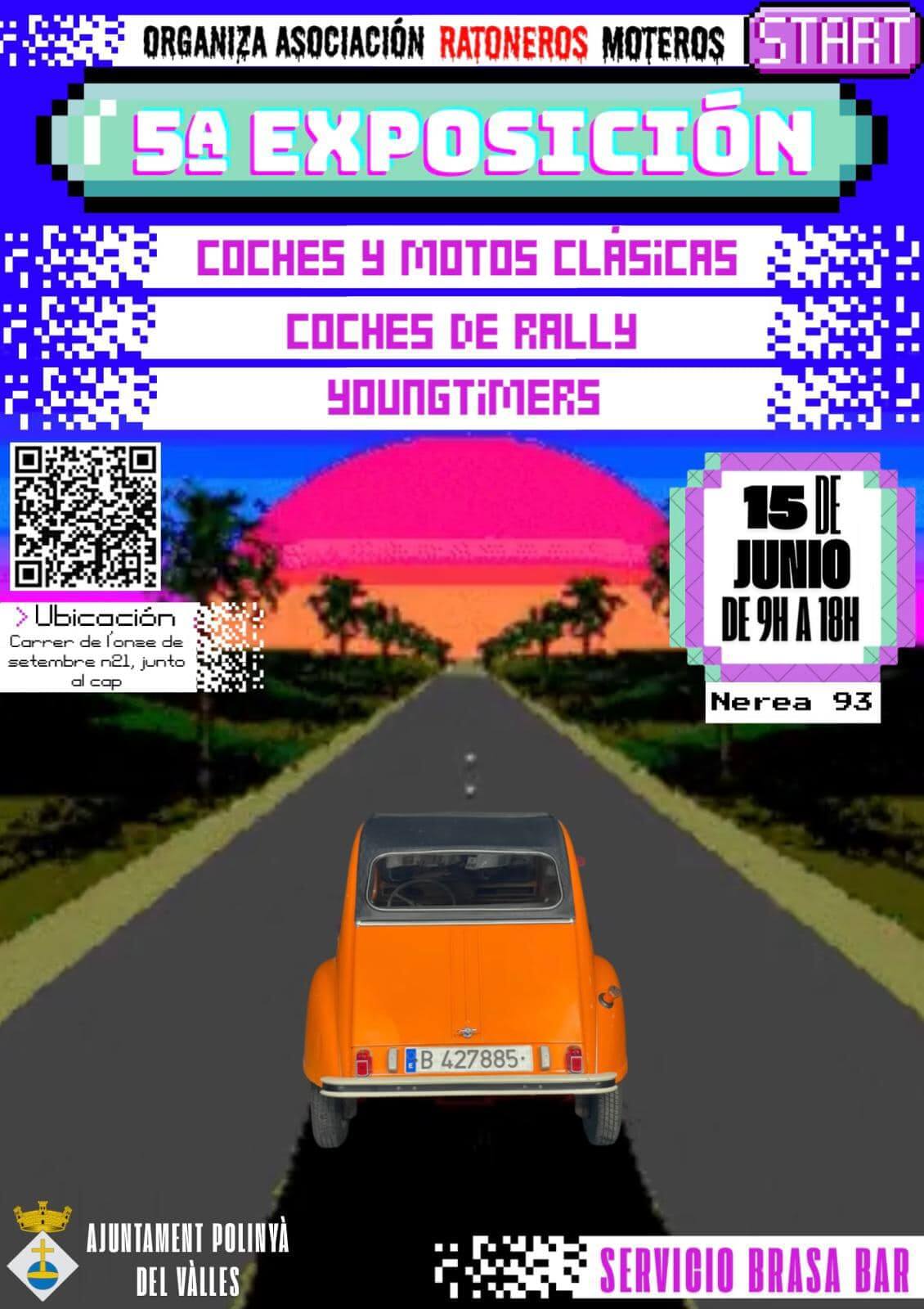 Concentración coches y motos clásicos en Polinyà