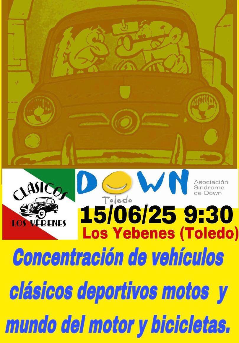 Concentración coches y motos clásicos en Los Yébenes