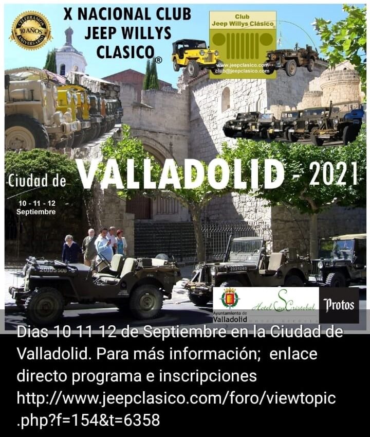 Concentración Club Jeep Willys en Valladolid