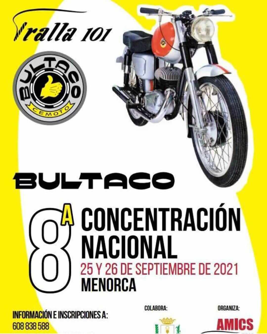Concentración motos clásicas Bultaco en Menorca