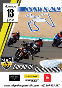 curso conducción moto en circuito de Jerez