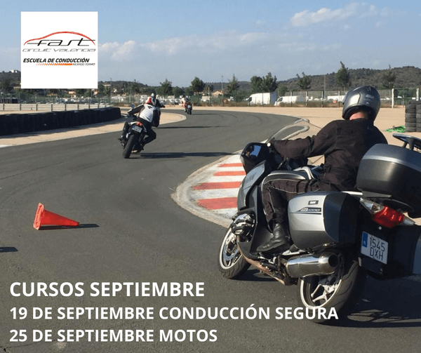 calendario Curso conducción segura motos en Fast Circuit Valencia