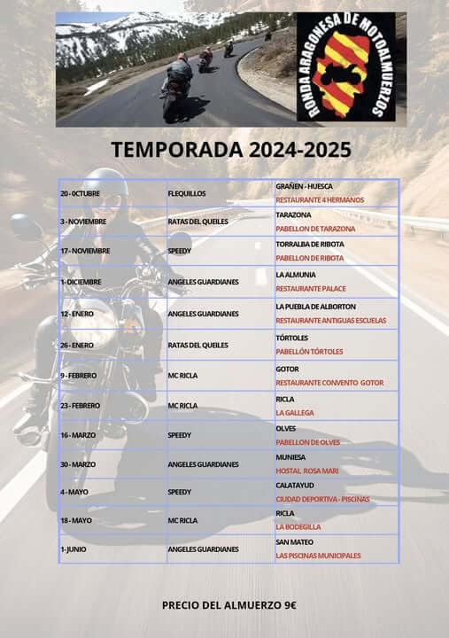 Concentración Motera en Aragón