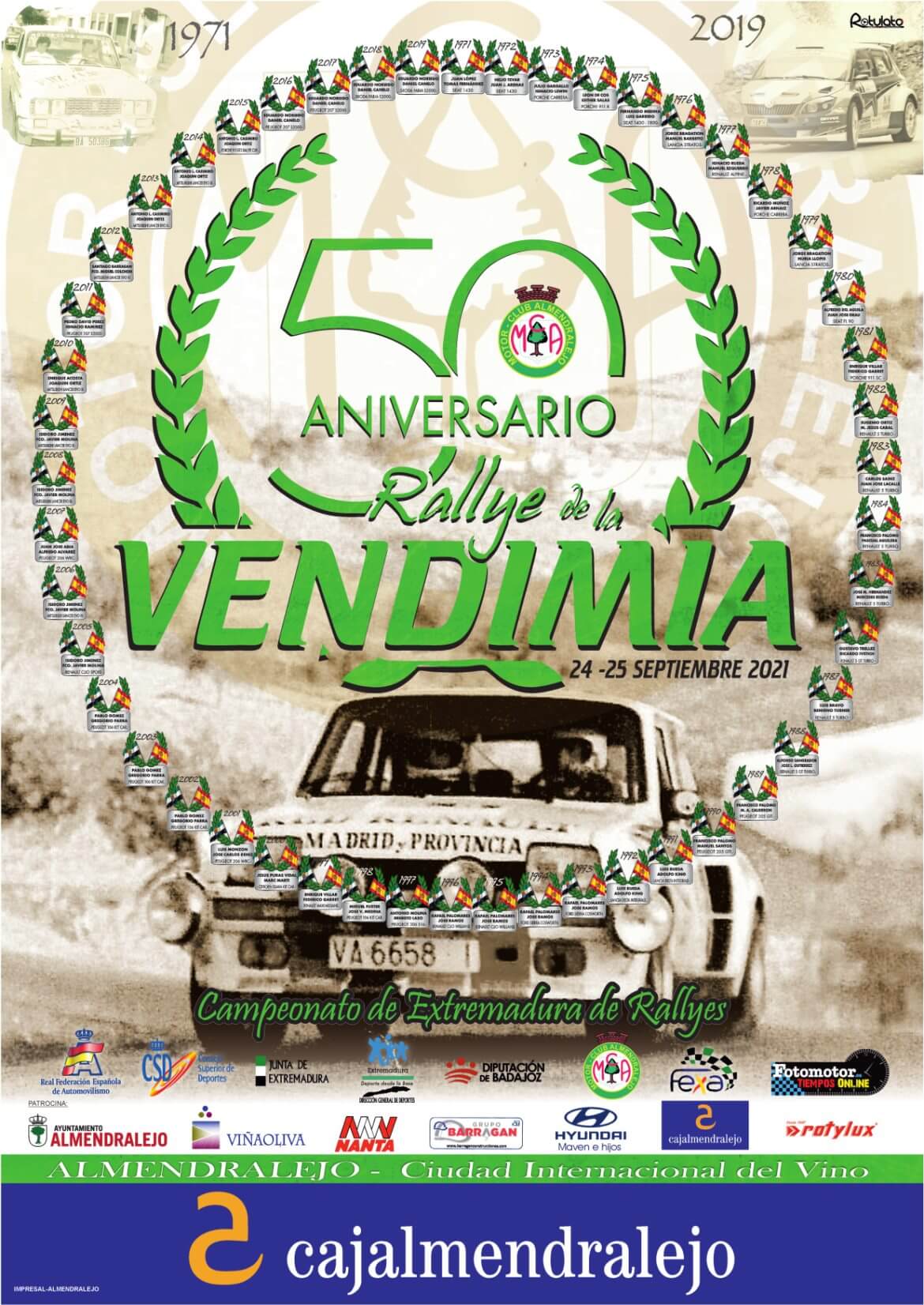 Rallye de la Vendimia en Almendralejo, Badajoz