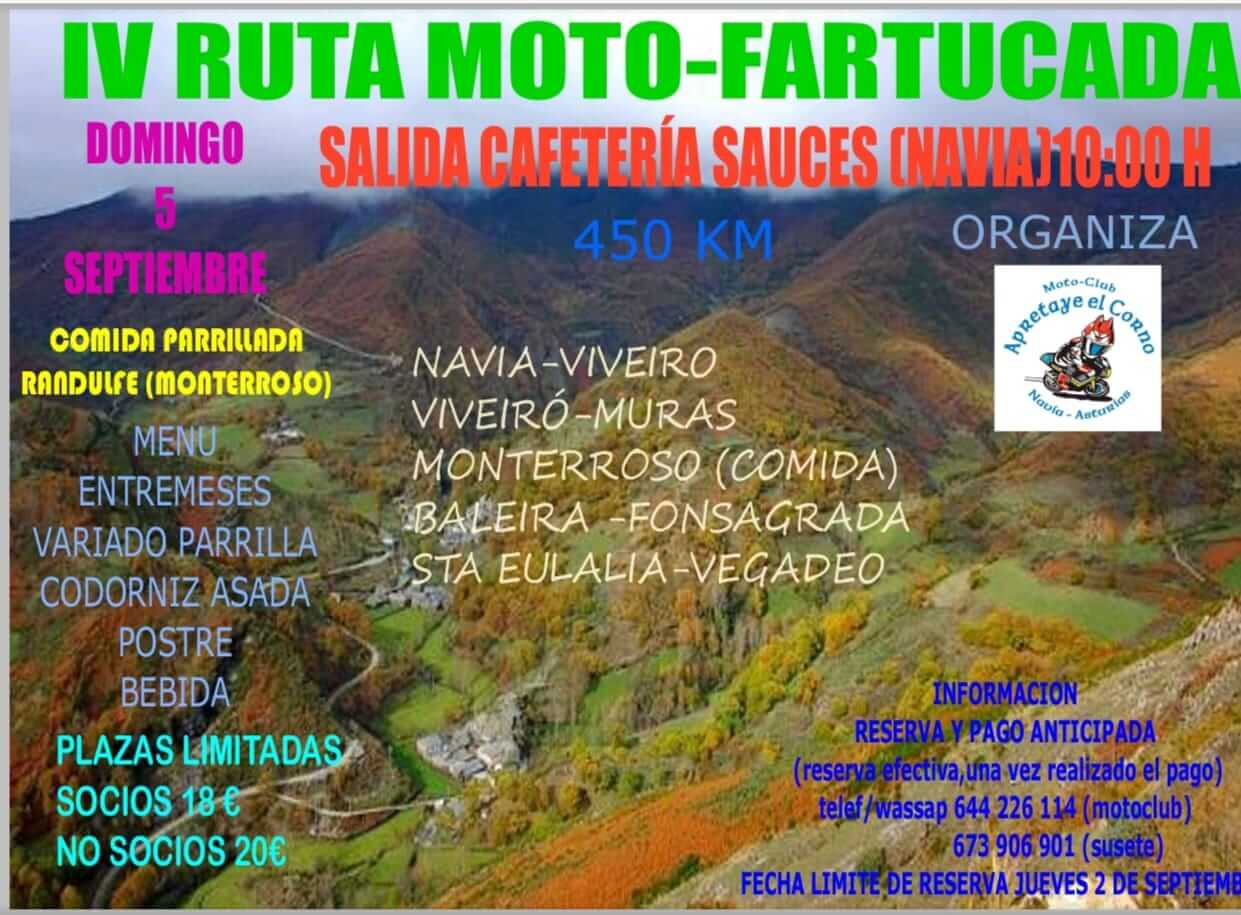 Ruta Moto-Fartucada en Navia, Asturias