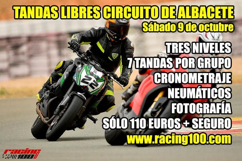 Tandas moteras en Albacete, por Racing 100